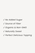 List of product features on a white background